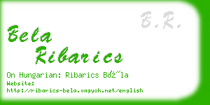 bela ribarics business card